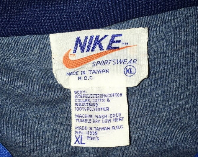 The Nike "Orange" and "Blue" Labels: